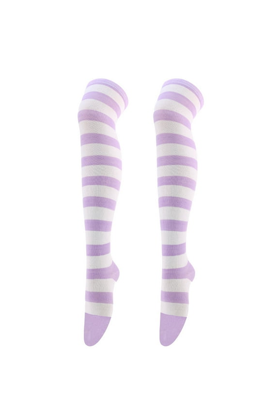 Thick Thigh High Socks Striped Socks Women Thigh High Socks Extra Long Thigh High Extra Long Thigh High Socks Thigh High Compression Socks Women Striped Stockings Knee High Socks Thigh Highs