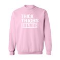 thumbnail image 1 of Thick Thighs Thin Patience Crewneck Sweatshirt, 1 of 3