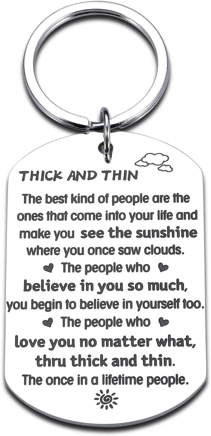 "My Friend" Keychain - Silver Medium Friendship Jewelry Charm For Best Friends, Boyfriend, Or Girlfriend