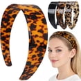 thumbnail image 1 of Thick Tortoise Shell Headband with Teeth for Women, 1.5in Wide, Acetate, No Slip, Retro Plastic Hair Accessory, 1 of 7