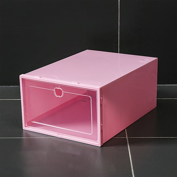 Thick Transparent Drawer-Type Shoe Box, Foldable Combination Storage for Men’s Footwear