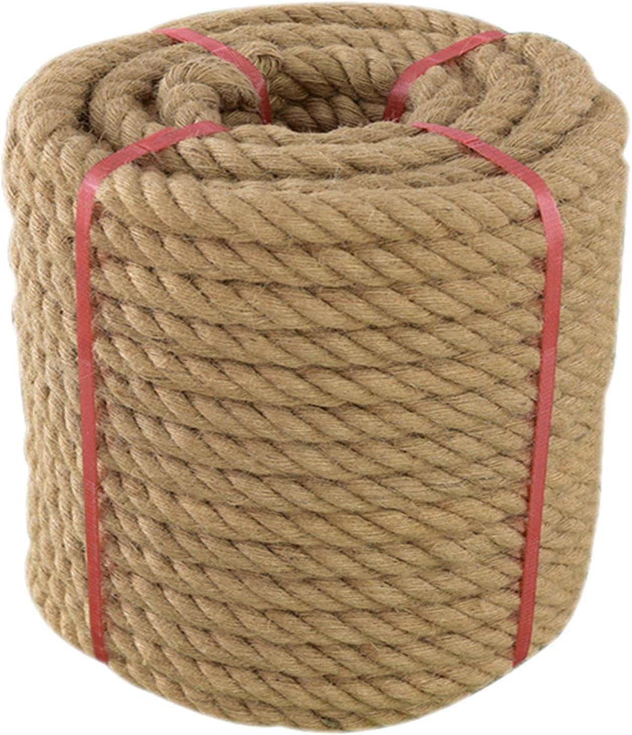 Thick Twisted Manila Ropes 3/4 inches x 100 feet Natural Jute Rope ...