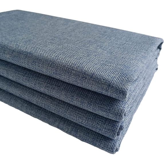 Thick Upholstery Fabric, for Reupholster Chair Sofa Cover, Faux Linen Type Cloth Material (Grey Blue 16, 1 Yard (57x 36 inch))