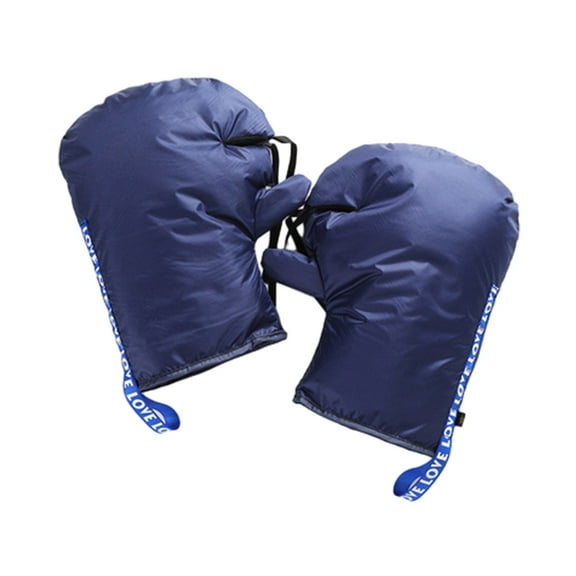 Thick Warm Handlebar Gloves Windproof Rainproof Handle Guard Cover Cycling Handlebar Mitts for Motorcycle Scooter Bike