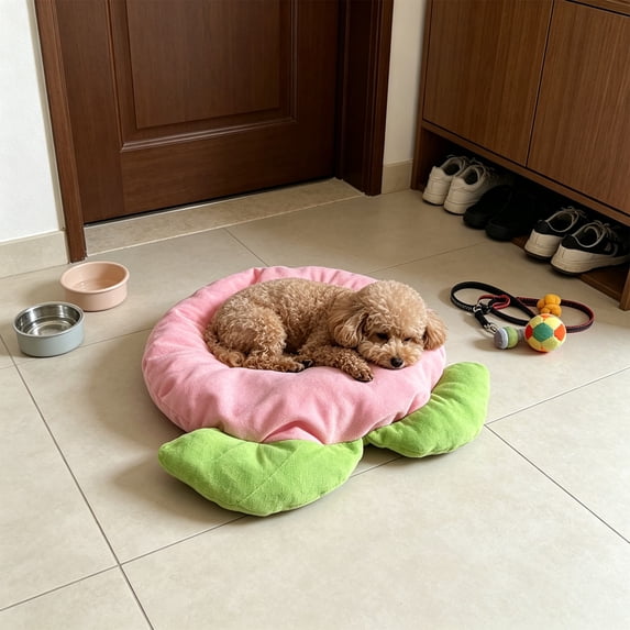 Thick Warm Pet Mat for Dogs Cats, Soft Comfortable Sleeping Pad with Non-Slip Bottom, Machine Washable Pet Bed Mat for Kennel Sofa Crate Floor, All Season Warm Pet Cushion for Indoor