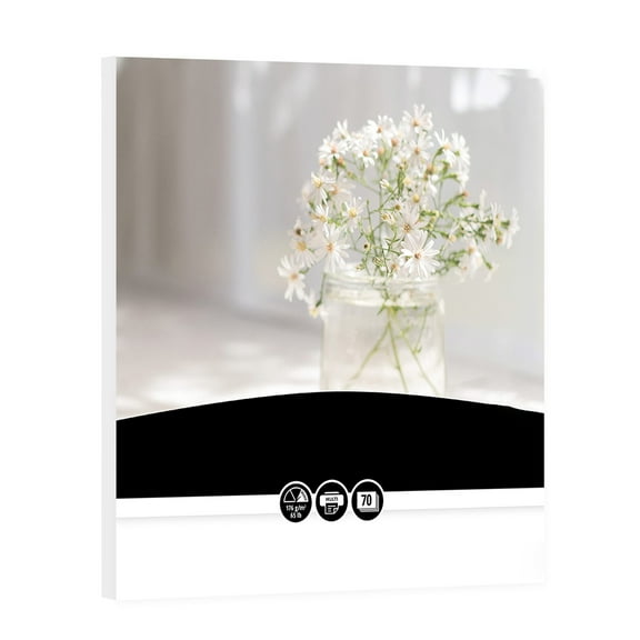 Thick White Cardstock 12x12 Inches, 65 lb 176 gsm, 70 Sheets for Scrapbooking, Greeting Cards, DIY Crafts, Printer and Die Cut Compatible, White