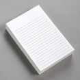 thumbnail image 1 of Thick White Note Cards for notes or thoughts, Printed black ruled lines Both sides - Vertical Ruled Cards "100 per pack" (5 x 8), 1 of 2