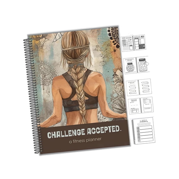 Thick White Paper 90 Day Fitness Goal Trackers Journal Undated Weekly Planner Notebook For Workout Goal Healthy Habits