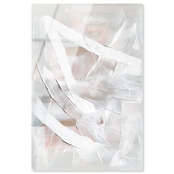 Thick White Texture I Acrylic White Wall Art by Art Remedy, Ready to Hang, 10 x 15