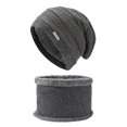 thumbnail image 1 of Thick Winter Hat Scarf Set Double Layer Knit Cap with Long Neck Scarf Warm for Freezing Days Hat Scarf, 1 of 4