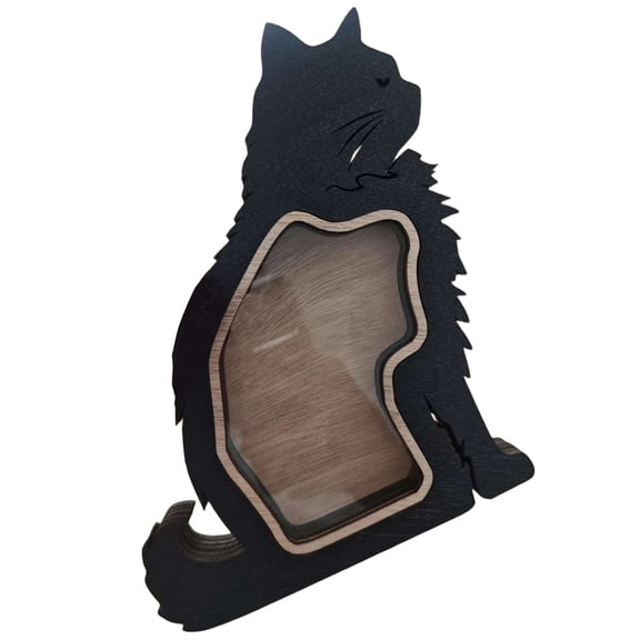 Thick Wooden Pet Hair Keepsakes Display Box Handcrafted Furs Container Memorial Gift For Dog Cats Owners Home Decors