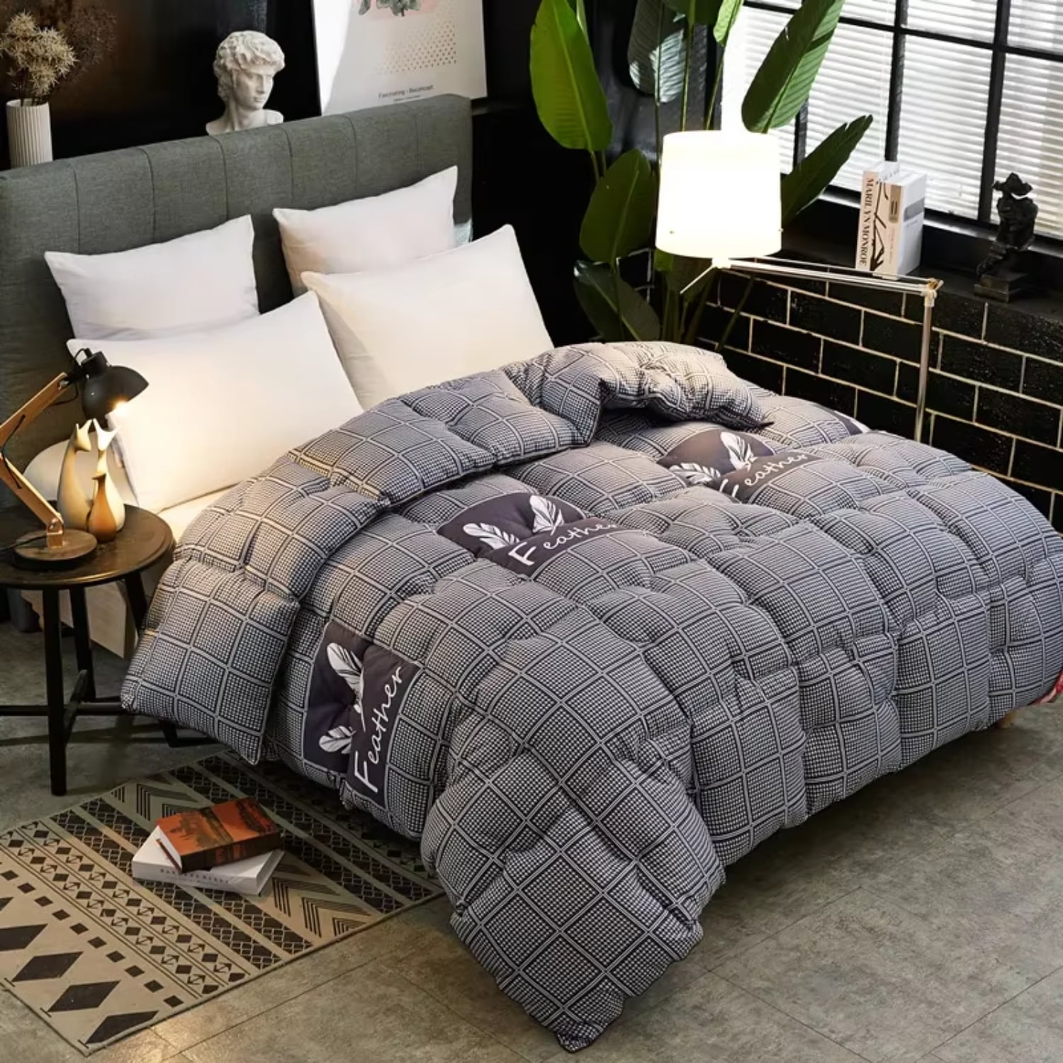 Thick and Cozy 220x240cm Rushed Hotel Quilt Duvet for Single and Double