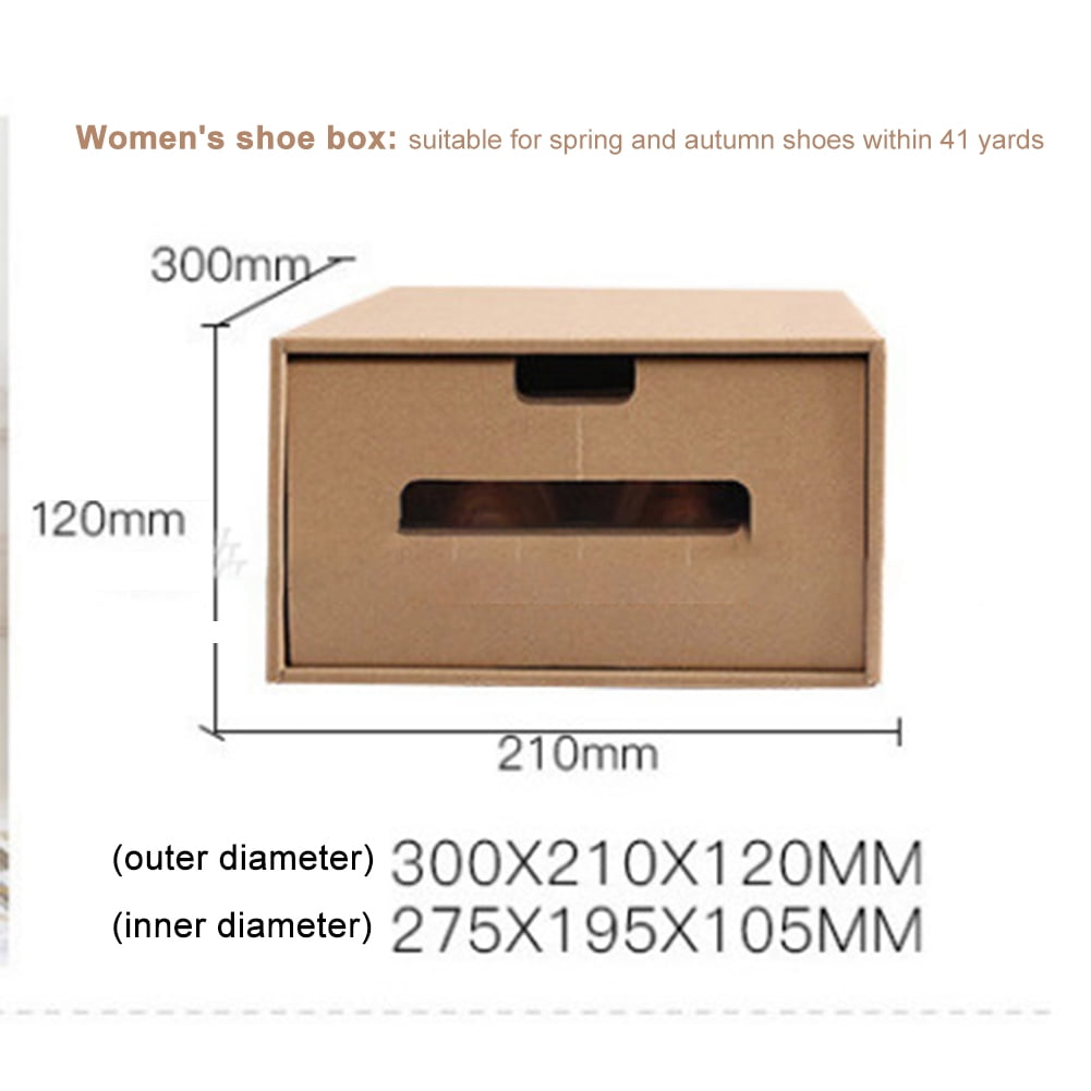 Thick men's and women's drawertype paper shoe box paper shoe storage