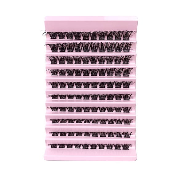 Thick segmented self-grafting individual cluster false eyelashes