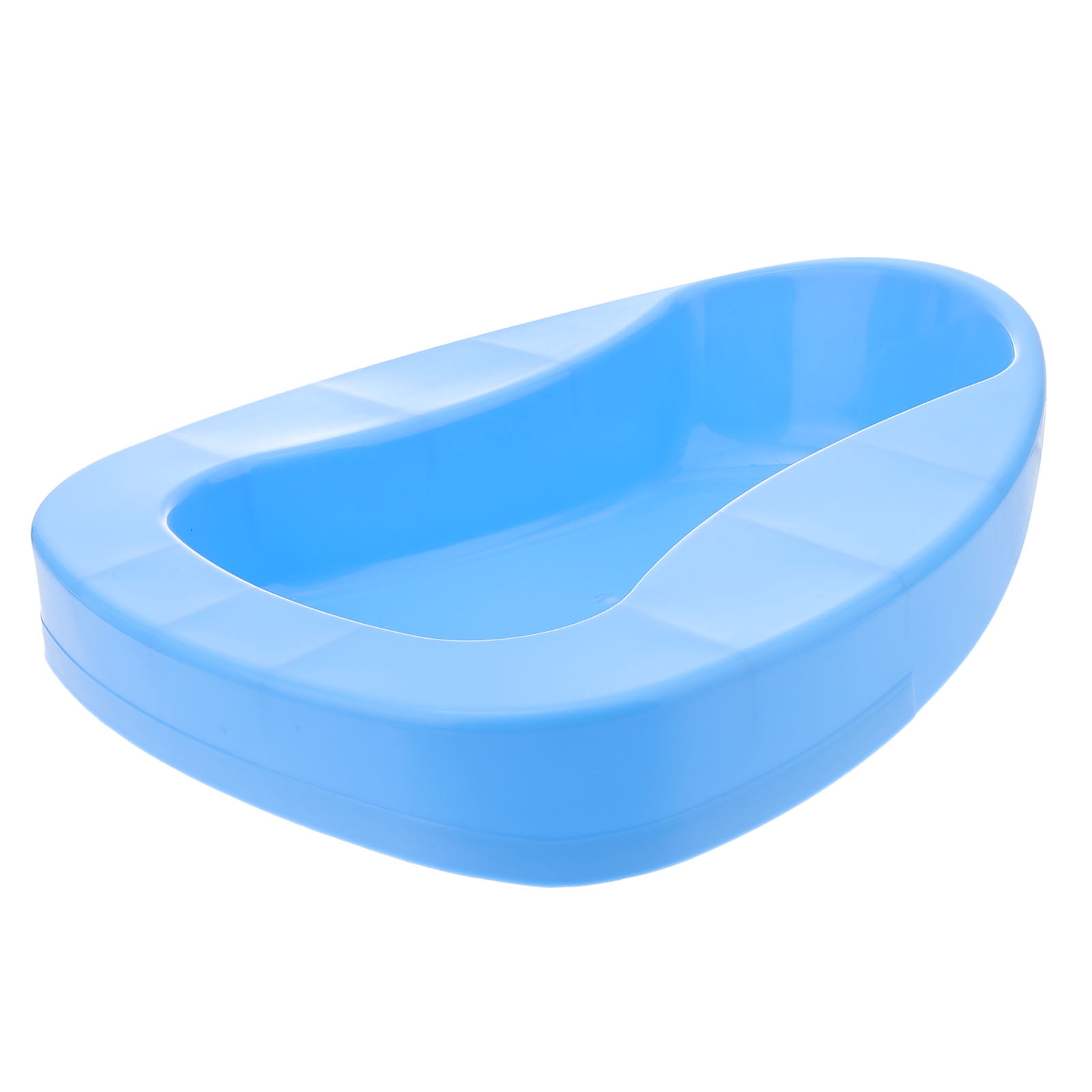 Thicken Bed Pan Bedridden Paralyzed Elderly Care Bedpan Plastic Toilet Bowl (Blue)