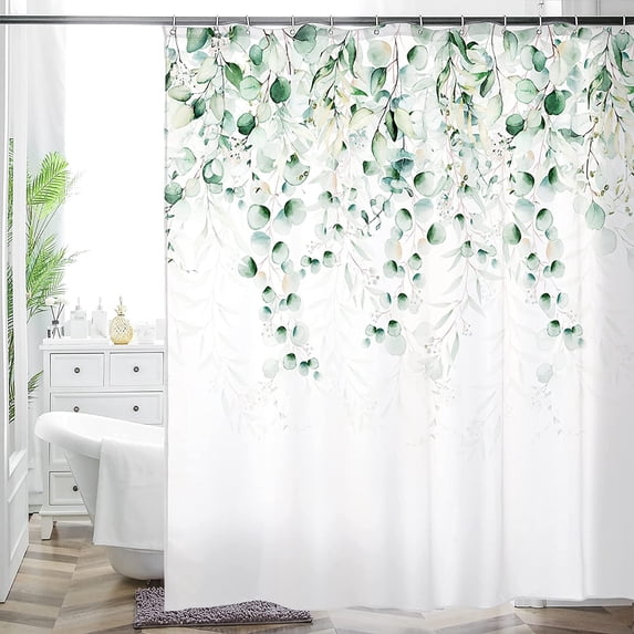 Thicken Durable Polyester Blend Cloth Fabric Bathroom Curtain Colorful Bohemian Boho Floral Print Beautiful Bright Shower Curtain for Bathroom Decoration, 72"x72"