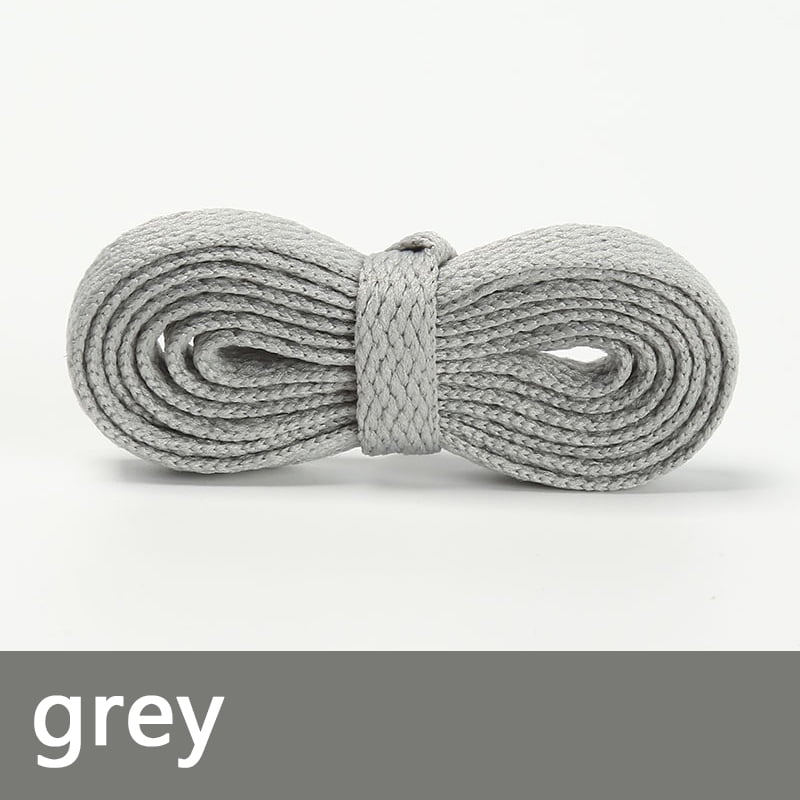 Thicken Flat Shoelaces for Sneakers 36colors No Elasticity Laces White