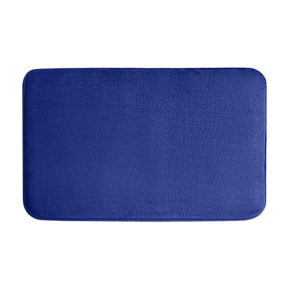 Thicken Foam Bath Mat, Non Slide 24x16 Quickly Dry Machines Washable Floor Carpet for Floor Tub Shower Home Decor Accessories(Blue)