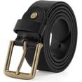 thumbnail image 1 of Thicken Full Grain Leather Mens Belt Heavy Duty Mens Work Belt Mens Belt High Hardness Buckle Packed In Gift, 1 of 6