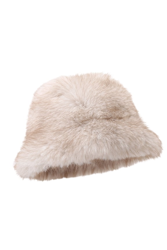 Thicken Furry Bear Hat for Women Winter Skiing Cycling Oversized Ushanka Headwear with Ear Flaps