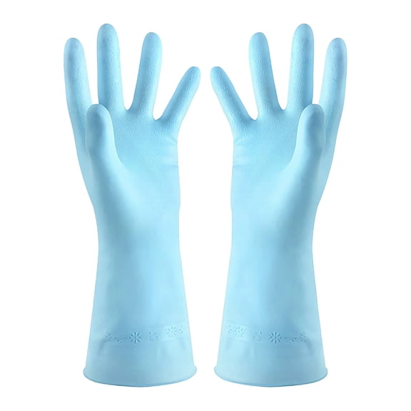 Thicken Gloves, Kitchen Cleaning Gloves Dishwashing Gloves, Premium Latex Household Gloves for Dish Washing, Laundry, Pet Care, Gardening, Non-Slip Durable Waterproof Gloves