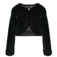 thumbnail image 1 of Thicken Plush Shawl Warm Short Jackets Winter Adjustable Fashion Girls Poncho for Evening Parties and Daily Wear, 1 of 9