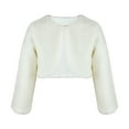 thumbnail image 1 of Thicken Plush Shawl Warm Short Jackets Winter Adjustable Fashion Girls Poncho for Evening Parties and Daily Wear, 1 of 8