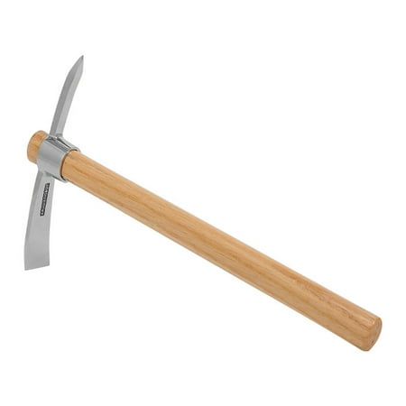 Thicken Stainless Steel Pick Axe Hand Hoe Efficient Tool for Digging and Planting, Ideal for Camping