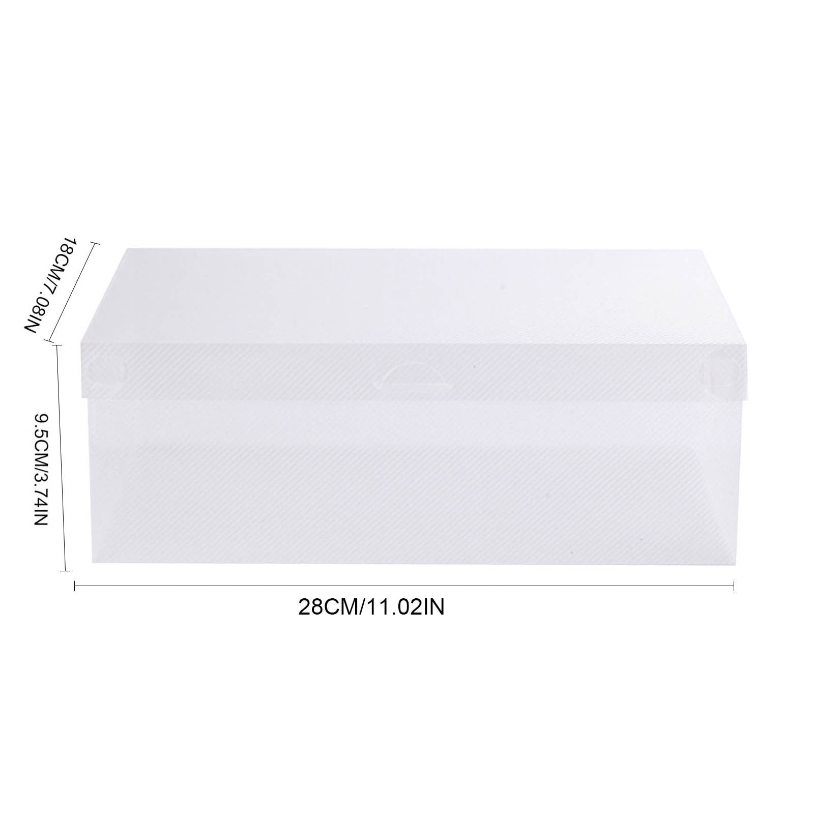 Thicken & Sturdy Clear Shoe Storage Organizer with Magnetic Door ...