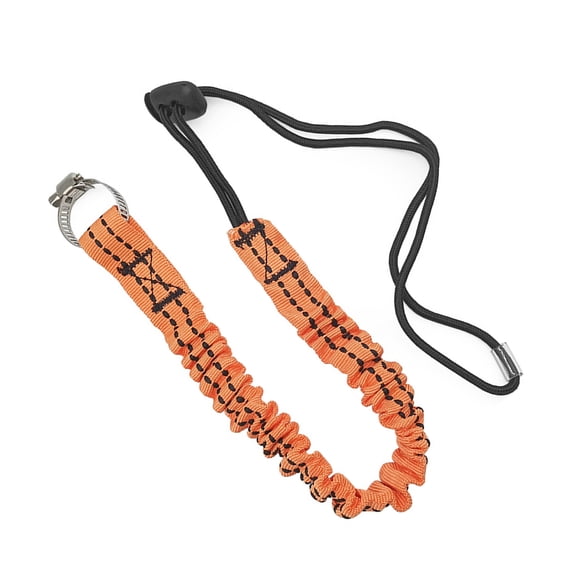 Thicken Tool Lanyard Rope with Fixed Hose Clamps Working Anti-Falling Safety Rope Tool Tethers Lanyard Easy to Use