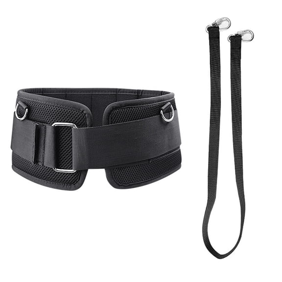 Thicken Weight Lifting Belt With Strap Back Support Belt Sports Dip Belt Strength Training Load Waist Strap Enduring