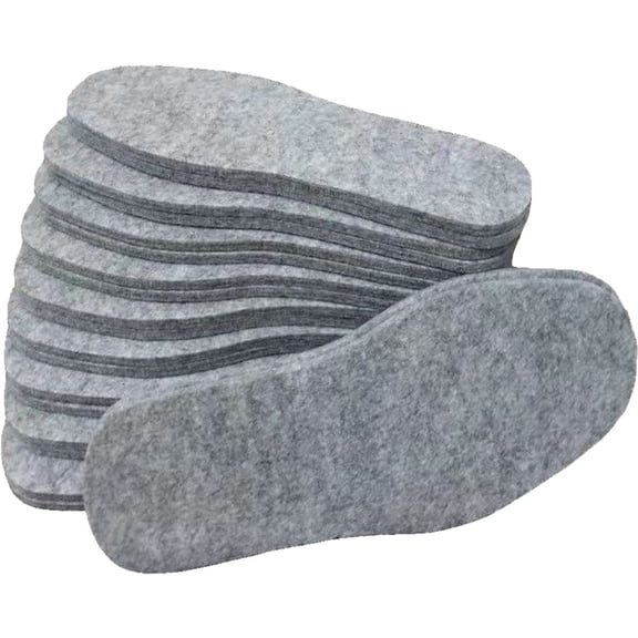 Thicken Wool Felt Thermal Insole 10Pairs/Set Breathable Winter Keep Warm Insole Soft Thick Shoe Inserts for Snow Boots Shoes