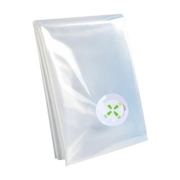 Thickened 3D Vacuum Storage Bags, Clear Reusable Compression Bags for Clothes & Quilts, Space Saver, No Pump Needed, Waterproof