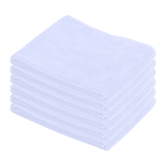 Thickened Absorbent Bath Towel 6 Pack Cleaning Shop Towels Soft Quick Dry Foot Bath and Hair Drying Towels Multipurpose Face Body Kitchen Car Wash Cloths 35x75cm Machine Washable