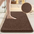 thumbnail image 1 of Thickened Absorbent Bathroom Floor Mat | Non-Slip Plush Toilet & Shower Rug | Soft Washable Carpet for Bedroom & Doorway | 60x40cm, 1-Pack, 1 of 5