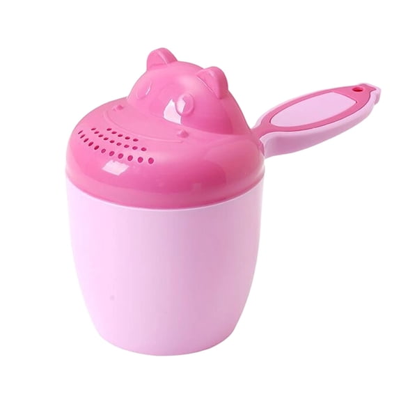 Thickened Baby Bath Rinser Cartoon Hippo Pouring Cup Gentle Hair Washing Shower Tool for Toddler Children Safe Free Design