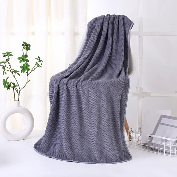 Thickened Bath Towel, 27.5x55 Inches Large Microfiber Bath Towels, Soft, Absorbent, and Quick-Drying Towels for Bathroom, Pool, Beach, Swimming, and Yoga, Large Bathroom Towels