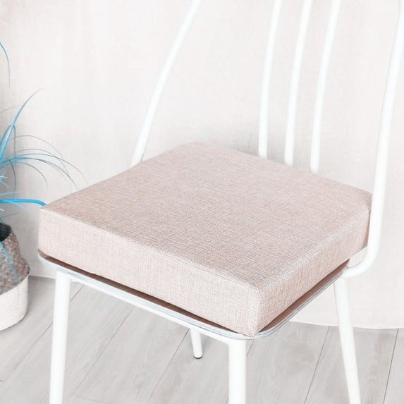 Thickened Bay Window Seat Pads, Soft Square Chair Seat Cushion, Tatami Floor Linen Cushion, for Living Room, Dinning Room Chair (Square, 16x16in)