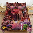 thumbnail image 1 of Thickened Bed Three Piece Set, NinjagoPrinted Soft Bedding Set With Pillow Shams 86"x70", 1 of 8