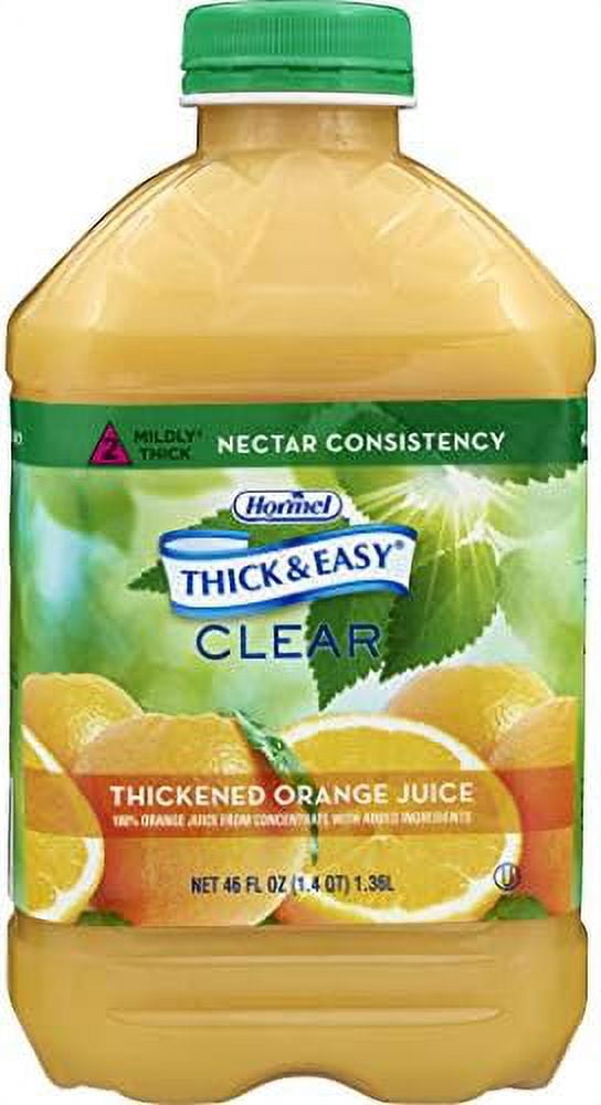 Thickened Beverage 46 Oz. Bottle Orange Juice Flavor Ready To Use