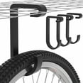 thumbnail image 1 of Thickened Bike Hooks for Garage Ceiling Rack: Heavy Duty Overhead Storage Rack Hook for Bicycle, Hold 50 lb, Safe Rack Bike Hanger, Metal, 4 Pack, 1 of 2