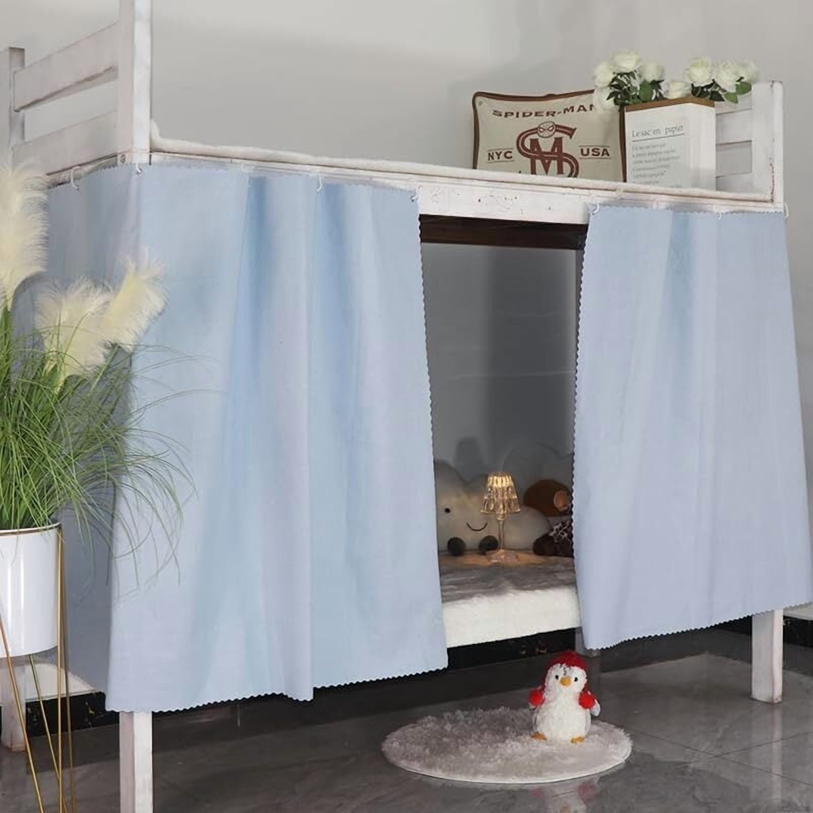 Thickened Blackout Bunk Bed Curtains Dorm Room Privacy Canopy Bottom ...