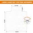 thumbnail image 1 of Thickened Chair Mat for Carpet -  Office Desk Protector with Lip, 47.5" x 35.5", 1 of 7