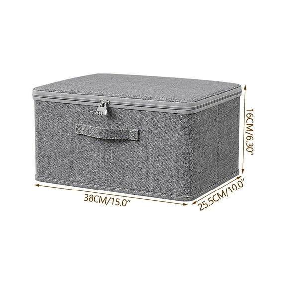 Thickened Closet Storage Bins Large Clothes Storage Bag Household Wardrobe Storage Box Travel Moving Packaging Bag with Combination Lock,15"Lx10"Wx6.3"H