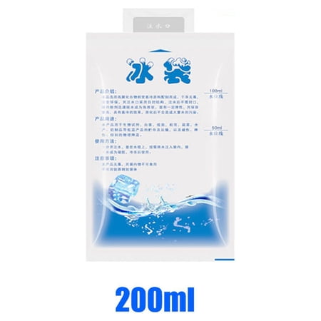 Thickened Cold Compress Water Injection Food Keep Cooler Bag Ice Pack Icing Bags Gel Dry 200ML