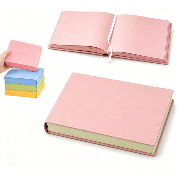 Thickened Color Brick Notebook, 2026 Upgraded A5 720 Hardcover Journal With Pu Leather Cover Solid Color Pages Thick Paper Ribbon Bookmark For Notes School Office Study Travel Gift