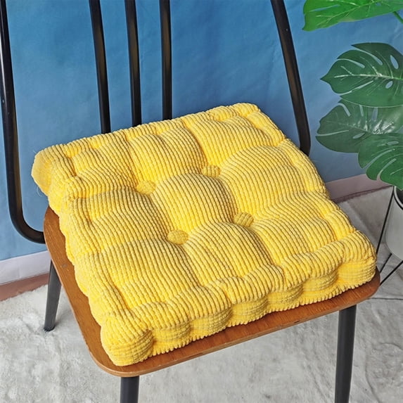 Thickened Corduroy Corn Kernel Cushion, Handmade Square Seat Pad for Floor and Chair