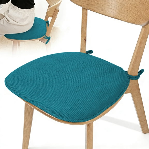 Thickened Corduroy Cushion for Office Chairs - Cozy Supportive Seating Solution for Long Hours at Work or Study, Non-slip Design and Removable Washable Cover