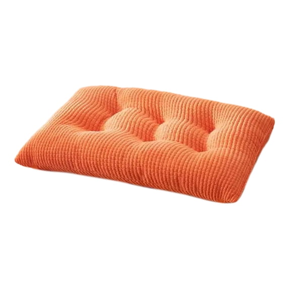Thickened Corn Velvet Seat Cushion Office Classroom Cushion Insulation Rectangular Strap Seat Cushion