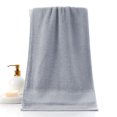 thumbnail image 1 of Thickened Cotton Bath Towel 29"x13" | Ultra Soft Absorbent Quick-Dry | Plain Solid Colors (White, Green, Gray, Red, Khaki) | Durable Spa & Bathroom Face Towel | 1 Pc Single Pack, 1 of 7